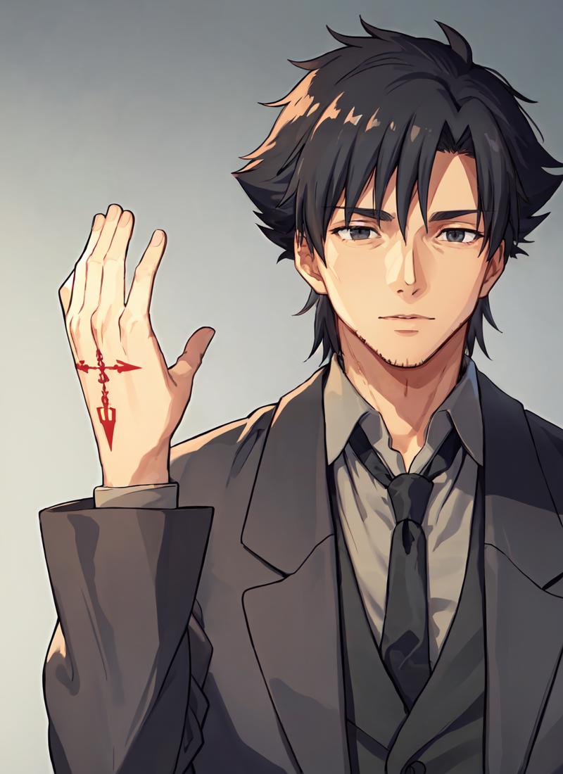 52622-3760691284-emiyaki, male focus, solo, black coat, grey shirt, necktie, tattoo, stubble, hand up, upper body, mature male, manly, clenched h.png